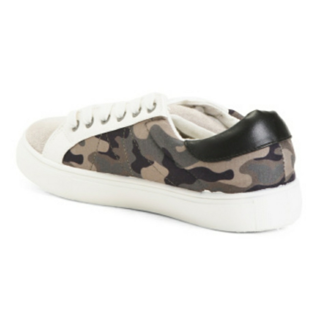 Lust for Life Fashion Sneakers Camo Lace Leather - Picture 2 of 11